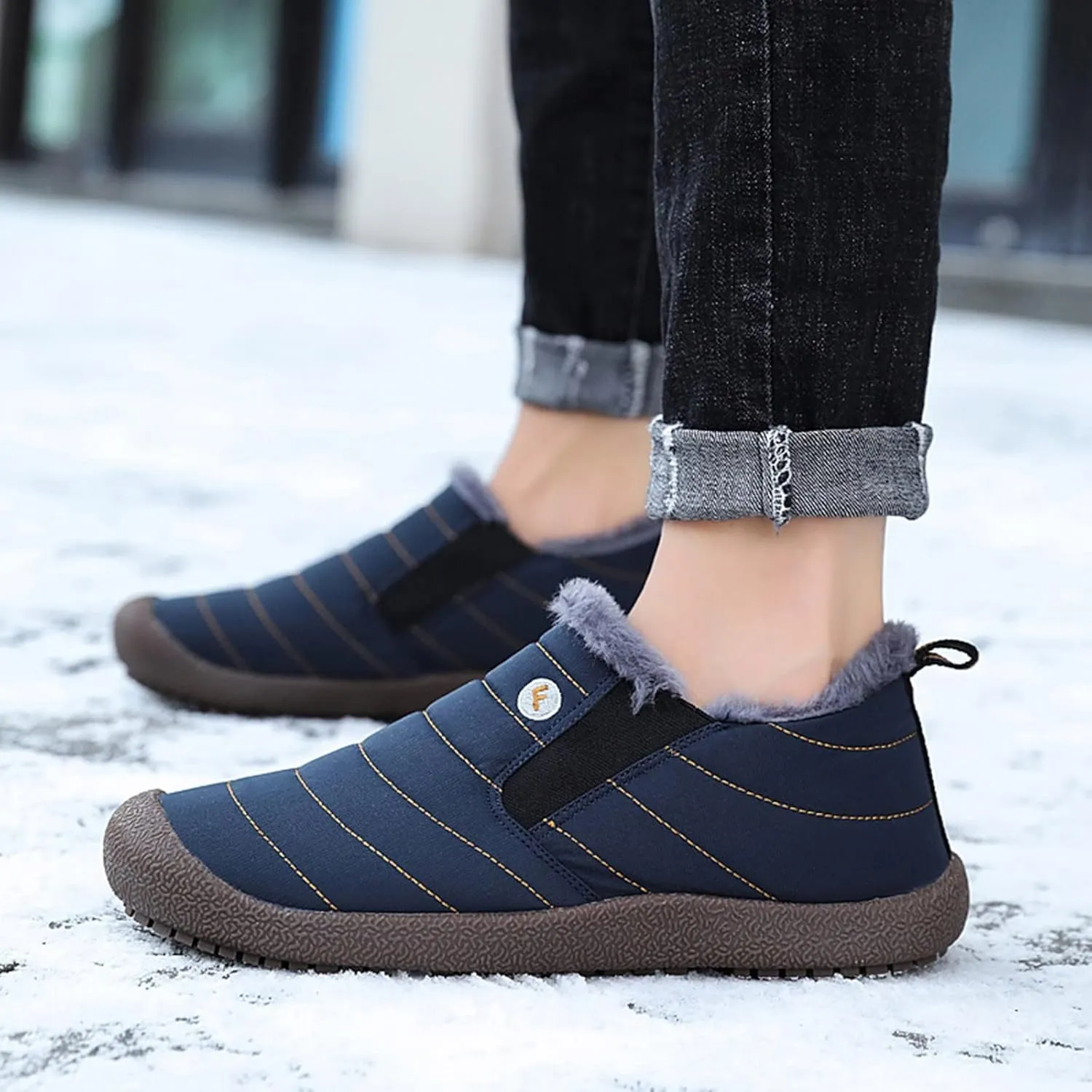 Long Winter Boots for Women 2023 Trendy Womens Black Winter Snow Boots Black Winter Work Boots for Woman Waterproof Non Slip Work Boots for Women Botas De Hule Para Mujer De Trabajo Para Frio
