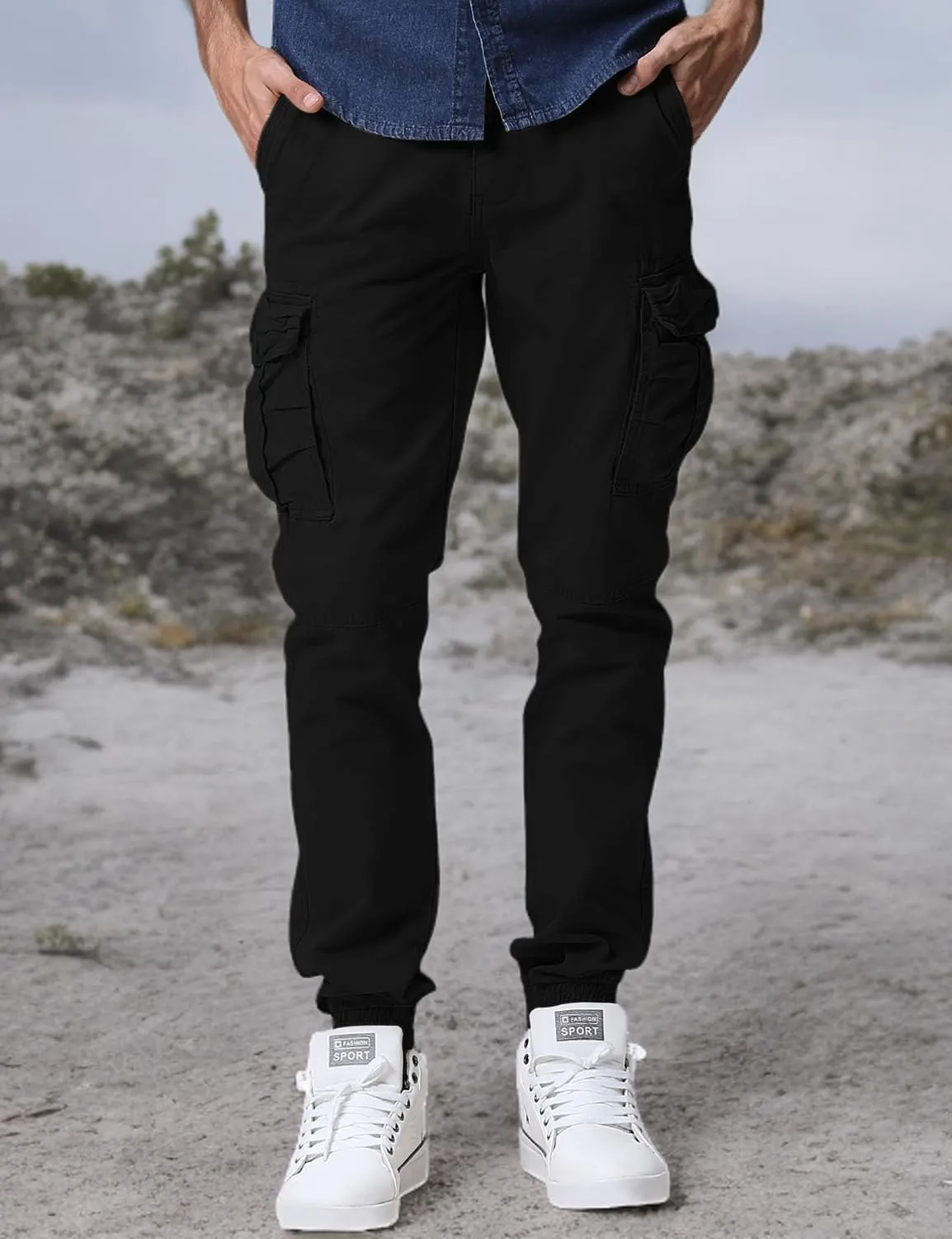 Match Mens Twill Jogger Pants