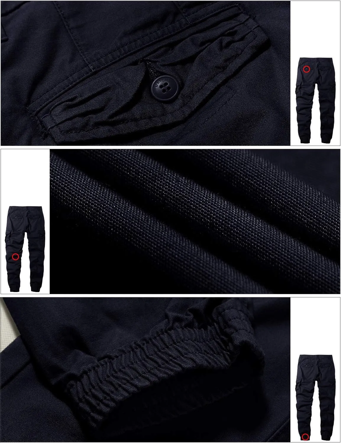Match Mens Twill Jogger Pants