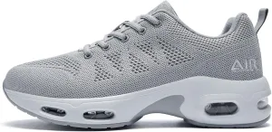 Men's Air Running Shoes Tennis Jogging Gym Fashion Sneaker Lightweight Knitting Breathable Athletic Walking Shoes US 7-12.5