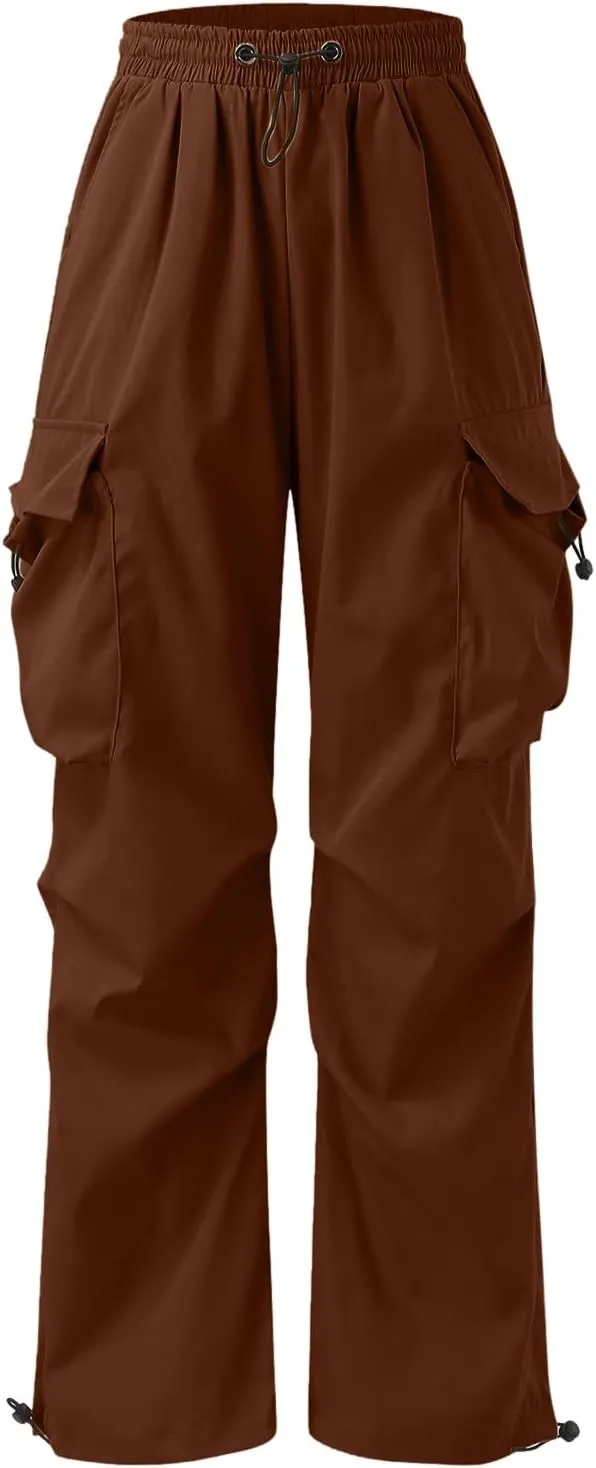 Men's Baggy Cargo Pants Trendy Casual Parachute Pant Loose Fit Harem Joggers with Pockets for Streetwear Y2k Pants