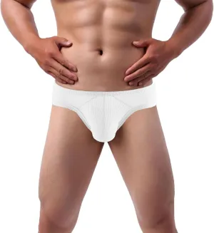 Men's Briefs Soft Comfort Underpants Tagless Low Rise Underwear Fashion Solid Shorts Bikini Briefs for Male