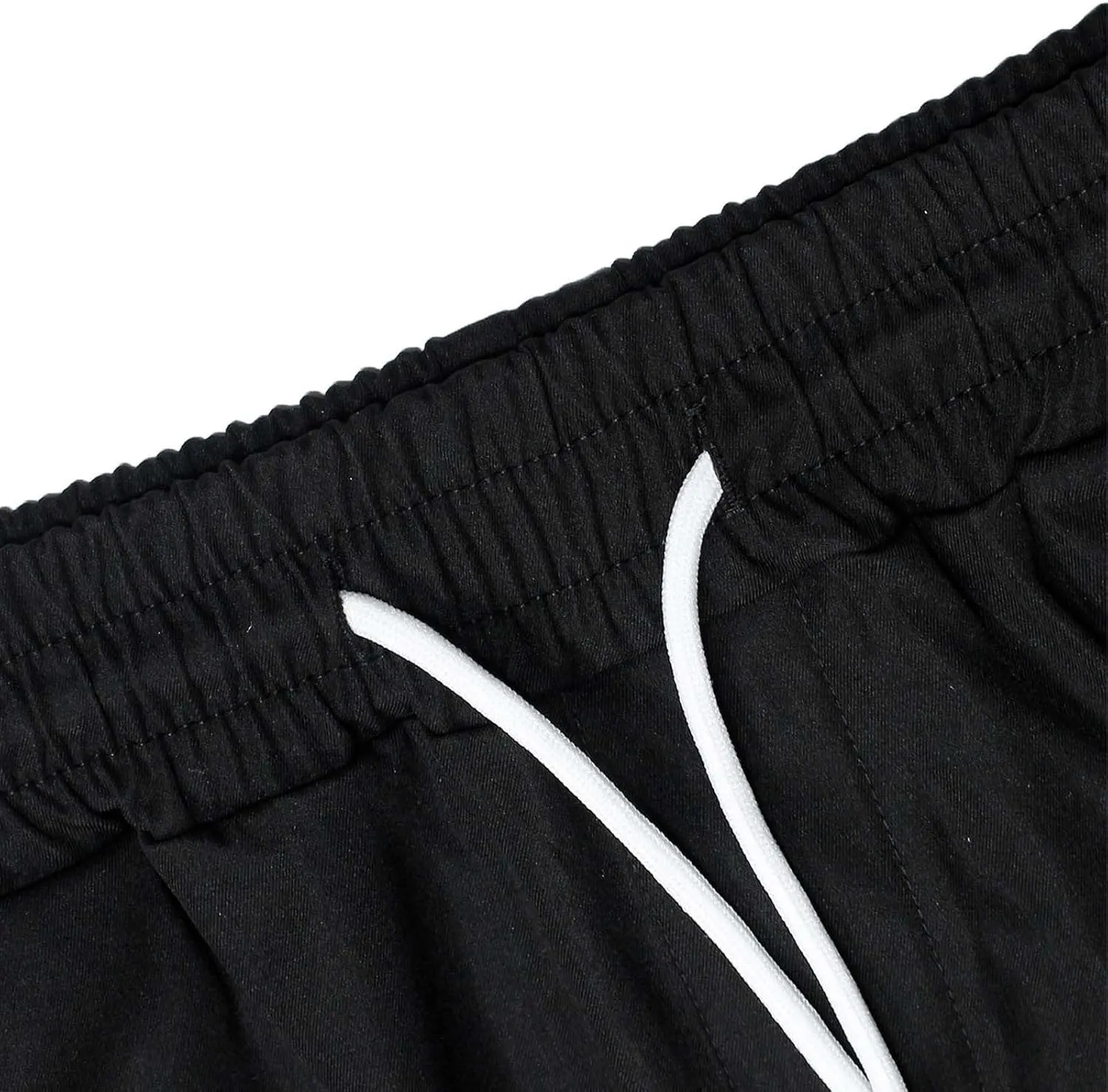 Mens Cargo Pants Baggy Casual Twill Hiking Work Shorts Summer Lightweight Workout Shorts Drawstring Short Pants