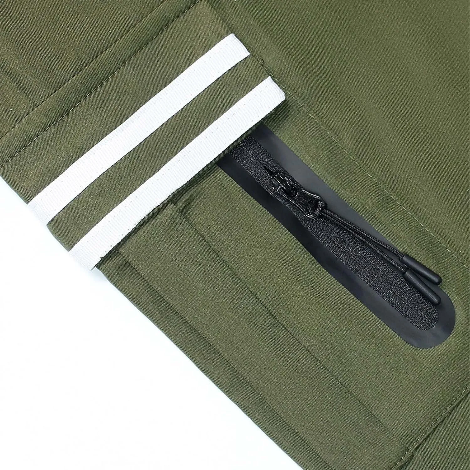 Mens Cargo Pants Baggy Casual Twill Hiking Work Shorts Summer Lightweight Workout Shorts Drawstring Short Pants