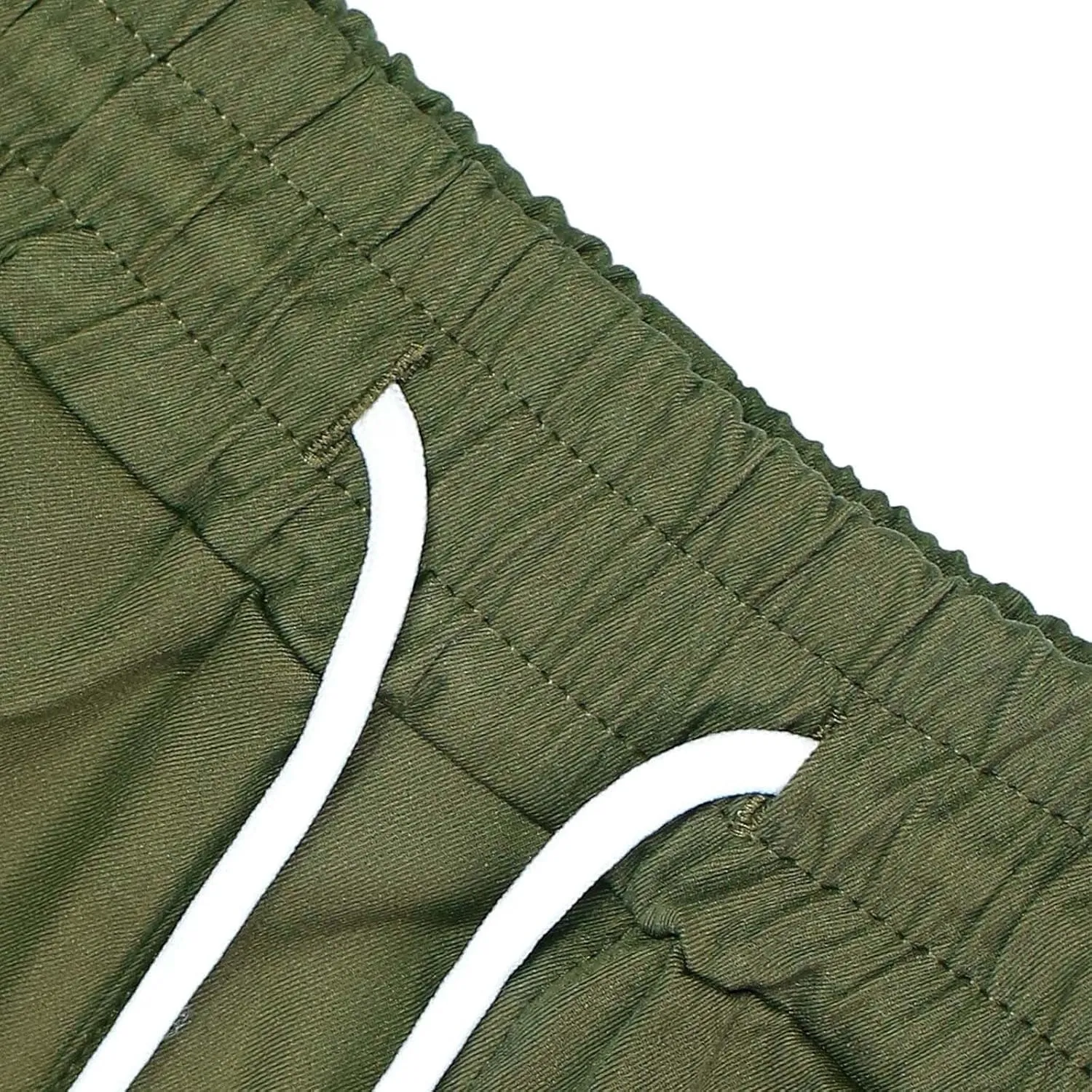 Mens Cargo Pants Baggy Casual Twill Hiking Work Shorts Summer Lightweight Workout Shorts Drawstring Short Pants