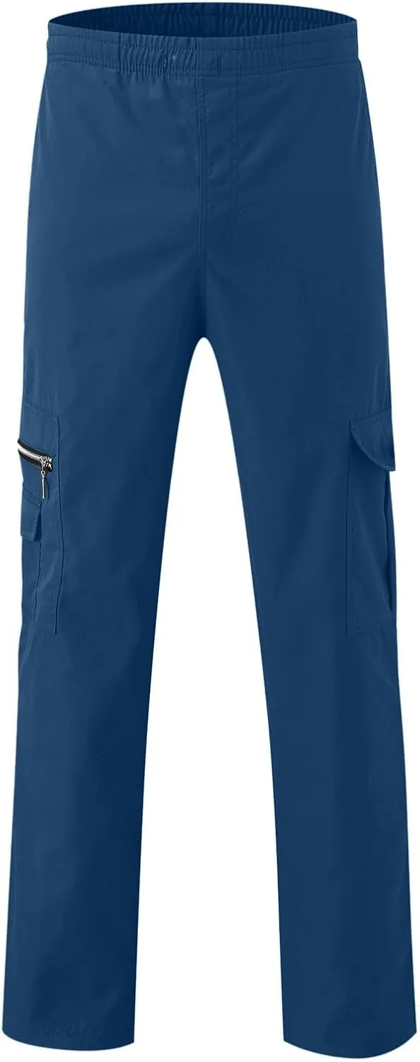 Men's Cargo Pants Elastic Waistband Chino Slim Skinny Cargos Men Men's Cargo Pants Casual Trousers Tracksuit Trousers