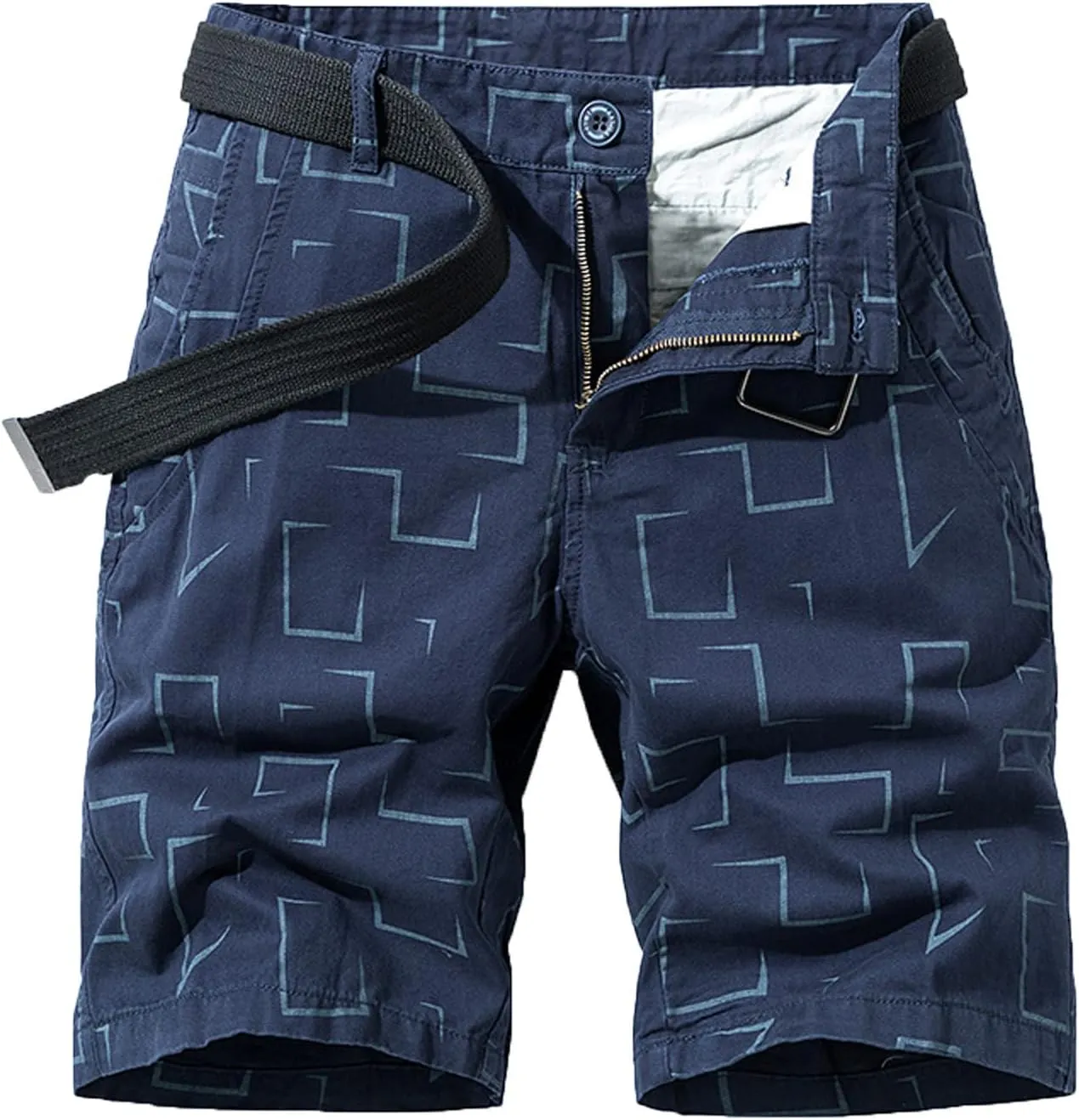 Mens Cargo Shorts Slim Fit Casual Work Shorts Summer Outdoor Fishing Hiking Shorts Lightweight Short Pants