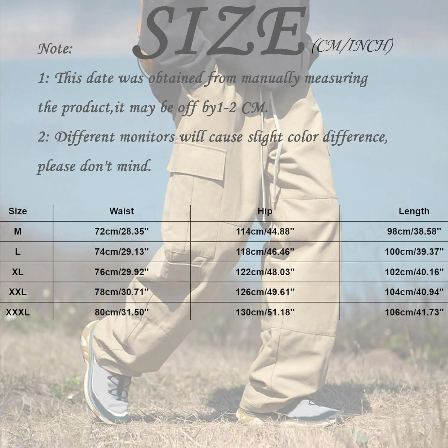 Mens Casual Pants Relaxed Fit,Casual Pants Elastic Waistband with Adjustable Mens Joggers Mens Yoga Pants