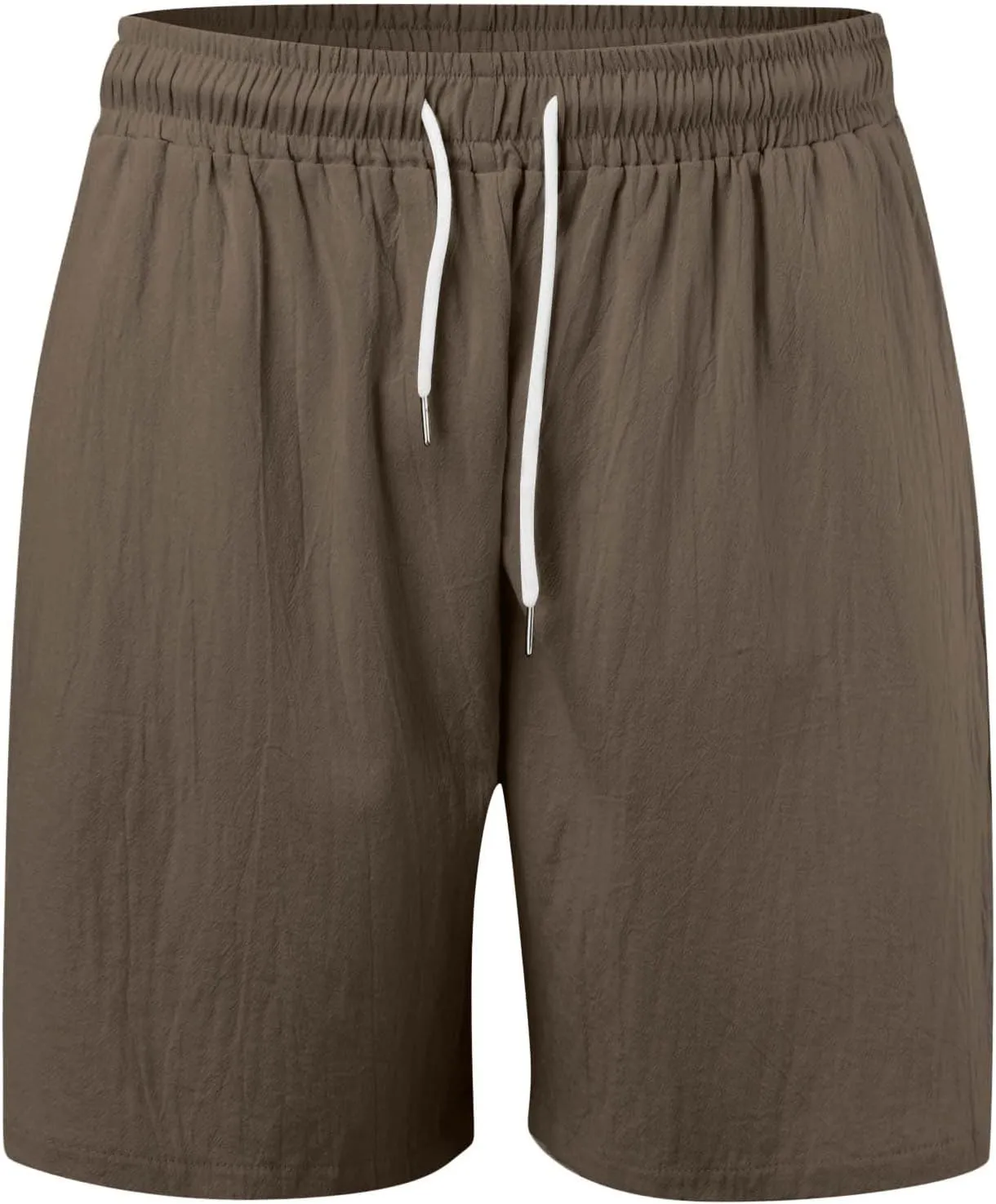 Men's Chino Shorts Casual Elastic Waist Drawstring Lightweight Workout Lounge Beach Jersey Sweat Shorts