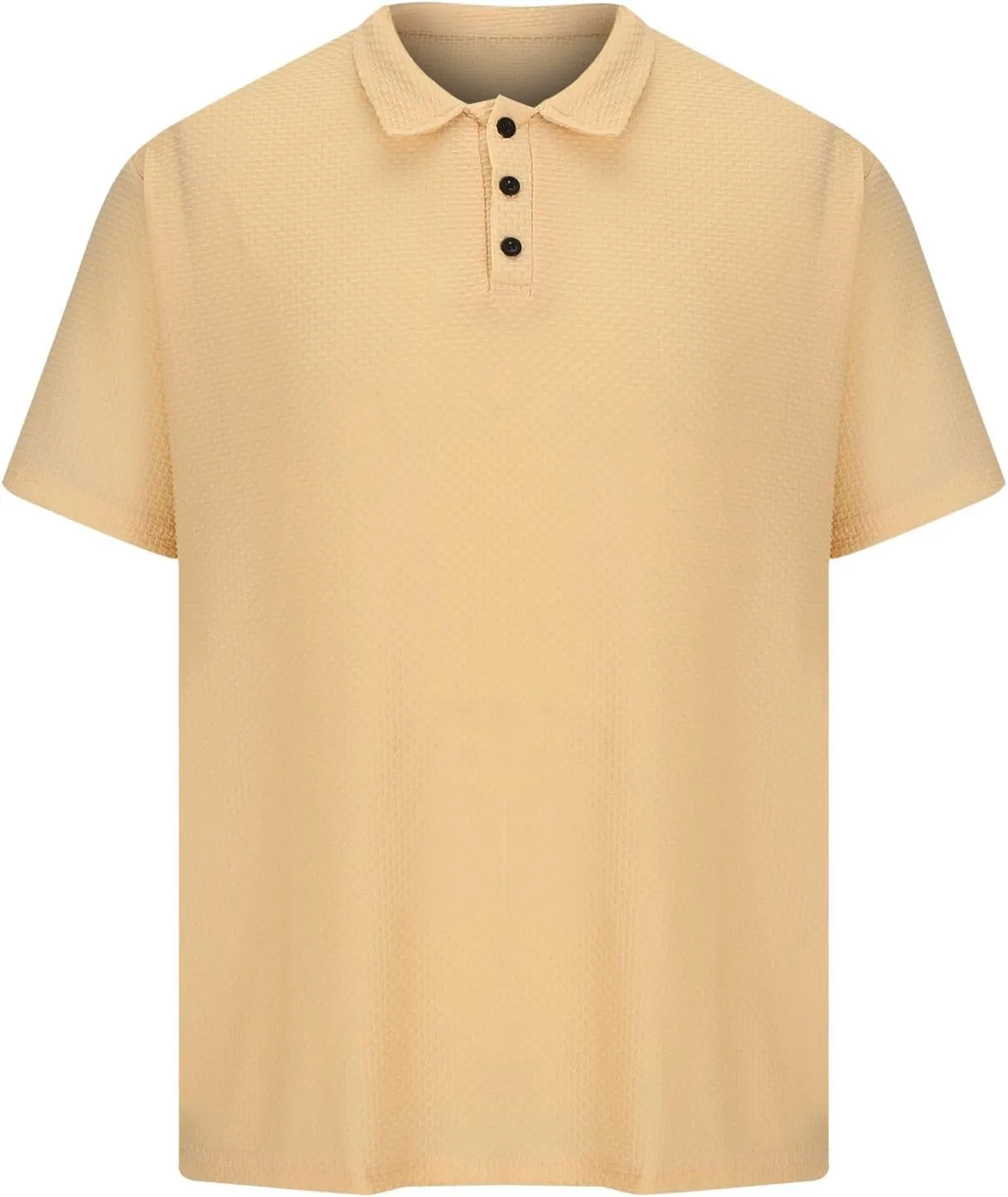 Men's Classic Tee Tops Stretch Pique Polo Shirt Short Sleeve Golf T Shirt Performance Moisture Wicking Workout