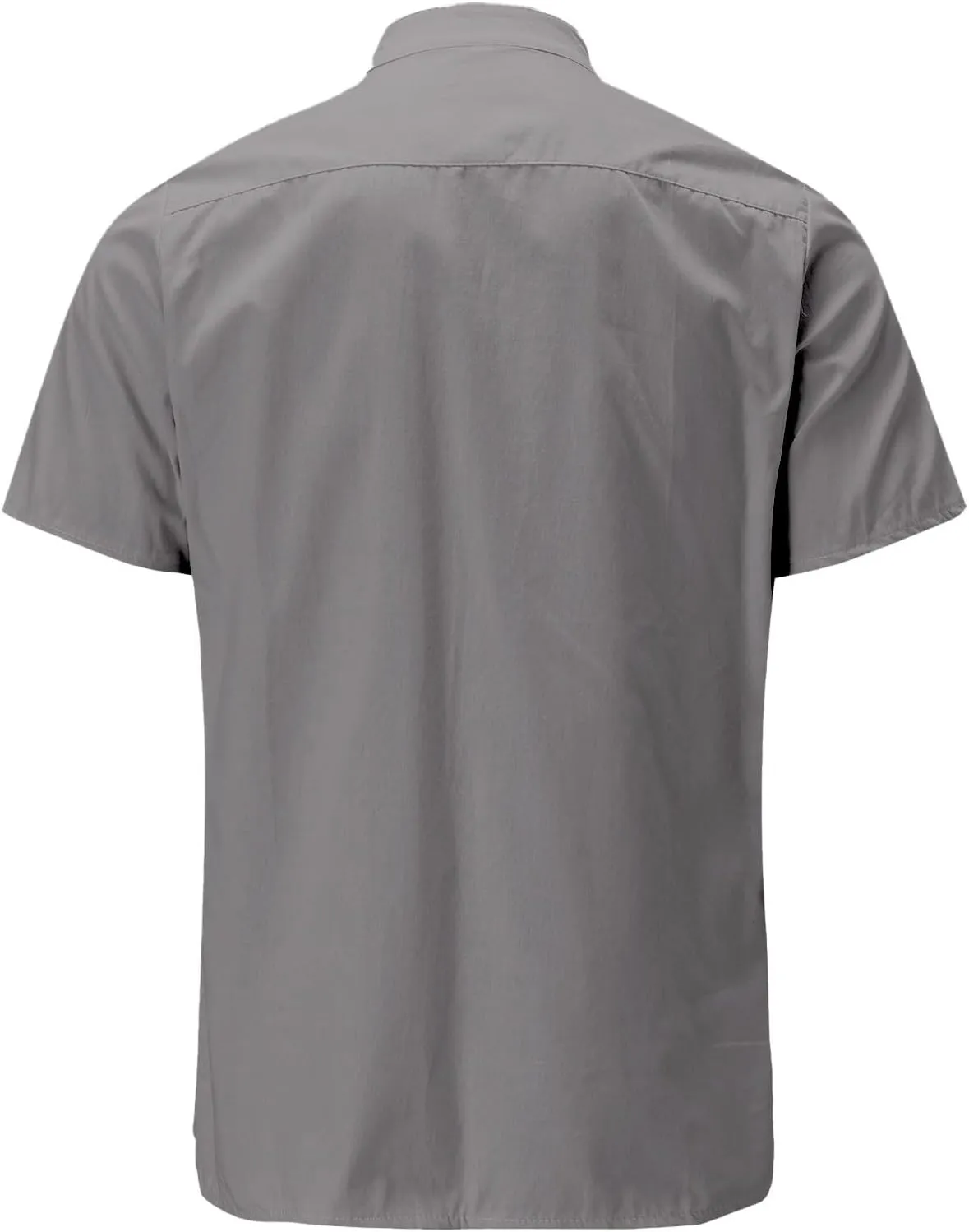 Men's Cotton Linen T-Shirts Casual Short Sleeve V Neck Button Henley Shirts Lightweight Quick Dry Beach Hippie Shirts