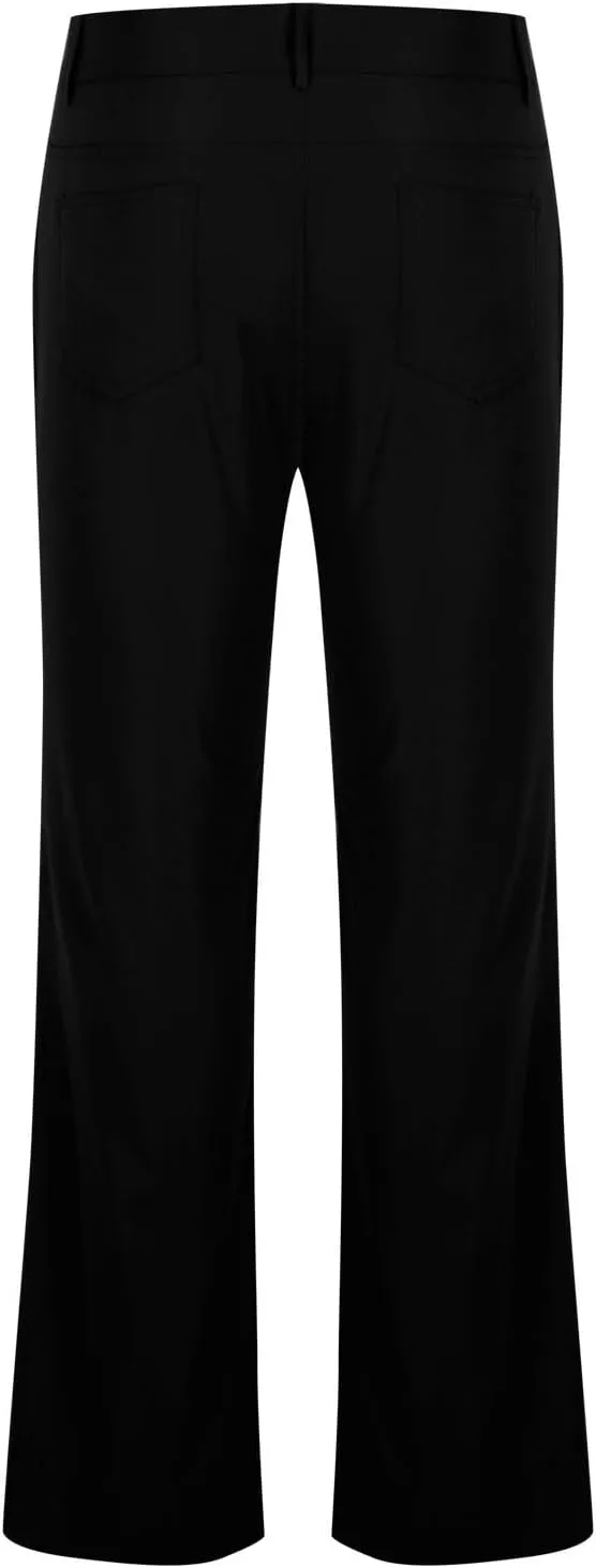 Men's Flared Pants Vintage Streetwear Performance Pants Button Down Zipper Party Pants Baggy Relaxed Trousers