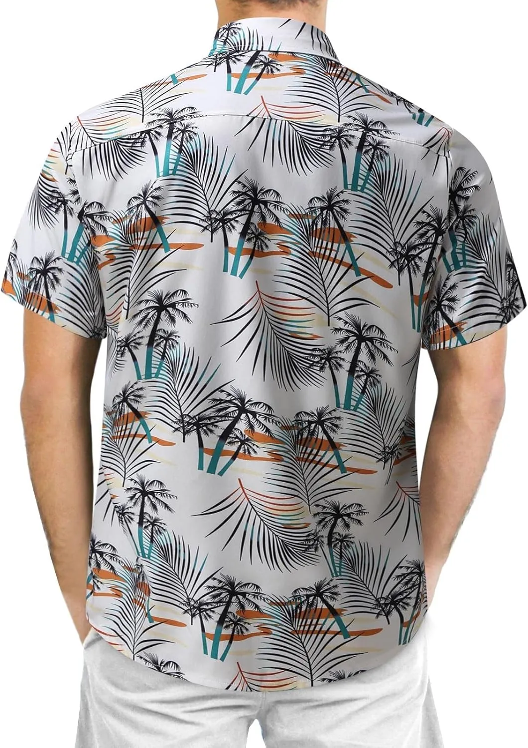 Mens Funny Hawaiian Shirts Button Down Shirts Mens Hawaiian Shirts Beach Floral Hawaiian Shirt for Men Short Sleeve