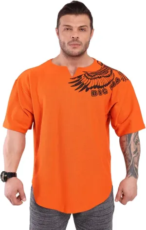 Men's Oversize Active T-Shirts, Bodybuilding and Lifting Gym Large Cut Tops