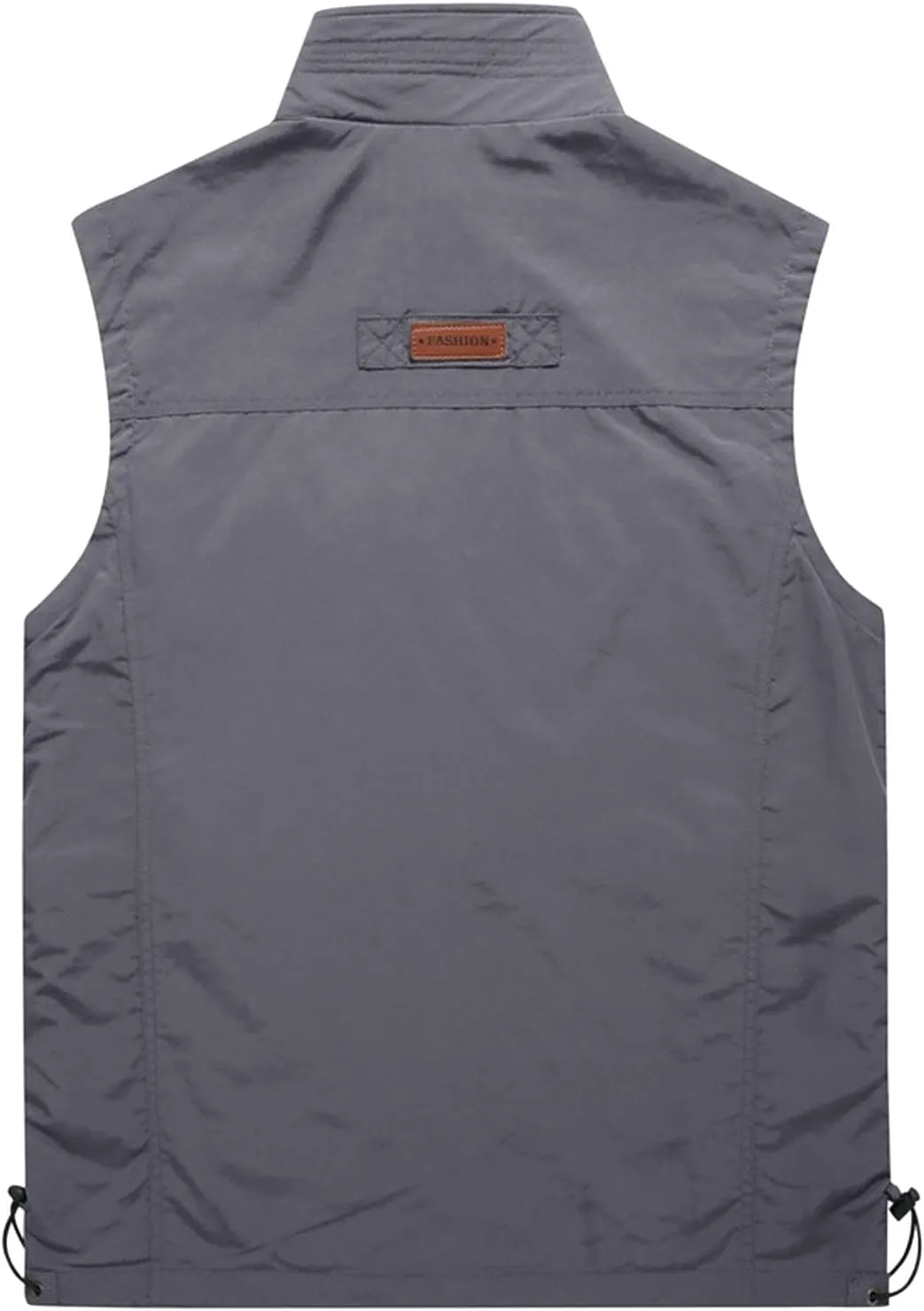 Mens Running Vest Lightweight Windproof Softshell Sleeveless Jacket Outdoor Hiking Fishing Vest with Zip Pockets