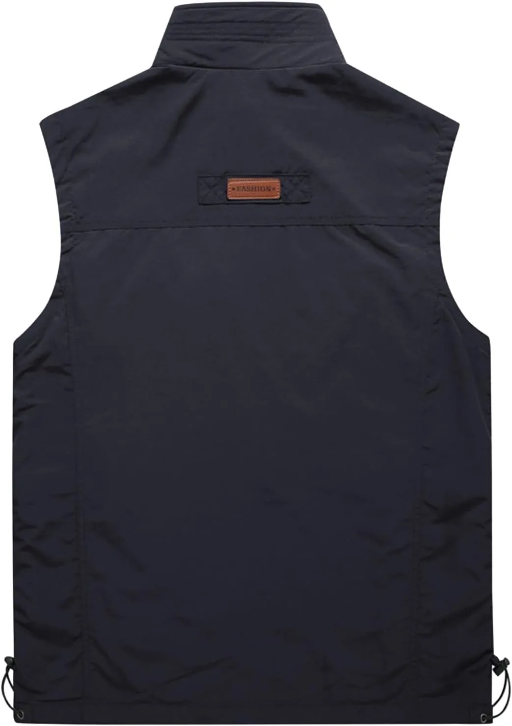 Mens Running Vest Lightweight Windproof Softshell Sleeveless Jacket Outdoor Hiking Fishing Vest with Zip Pockets