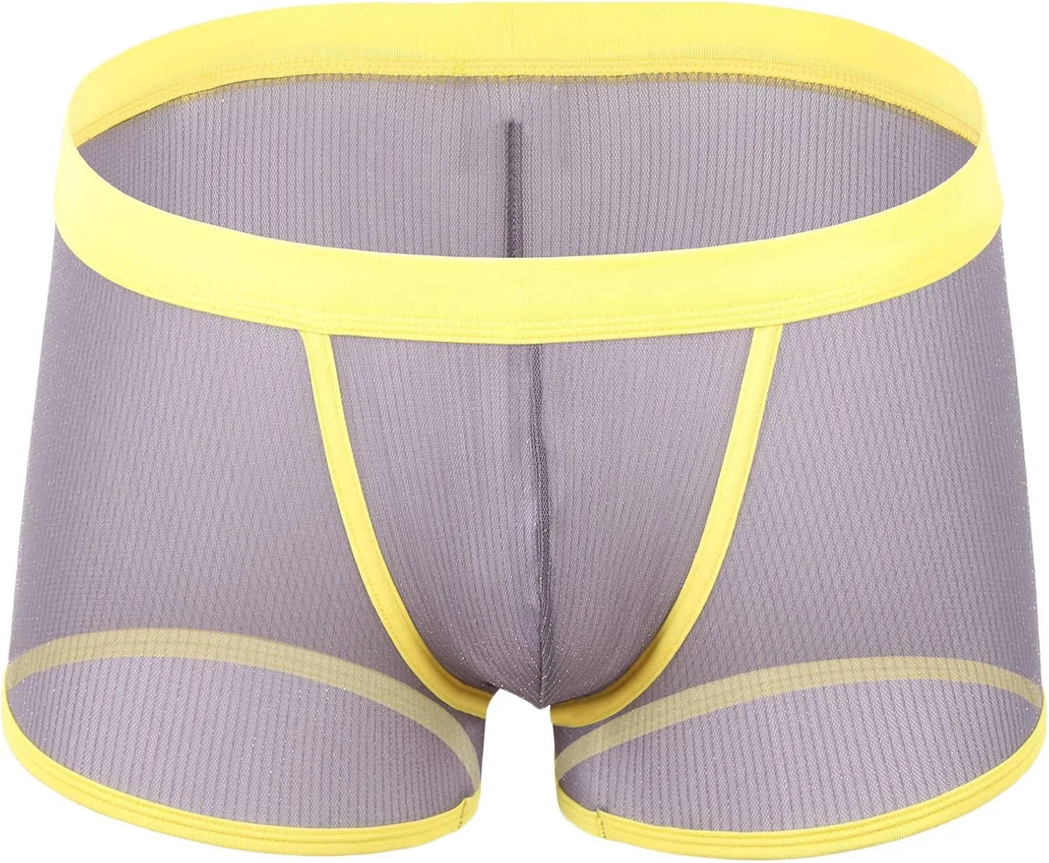 Men's Sexy Mesh See Through Underwear Low Rise Breathable Boxers Underpants Soft Comfort Breathable Boxer Briefs