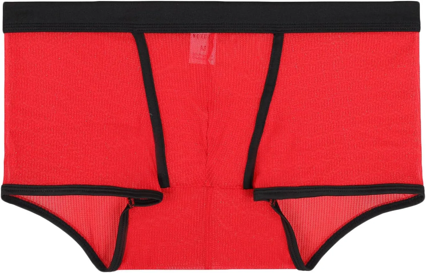 Men's Sexy Mesh See Through Underwear Low Rise Breathable Boxers Underpants Soft Comfort Breathable Boxer Briefs
