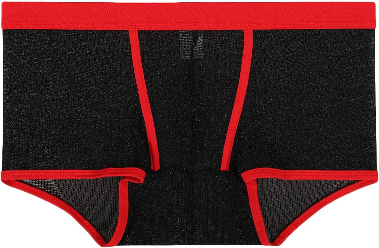 Men's Sexy Mesh See Through Underwear Low Rise Breathable Boxers Underpants Soft Comfort Breathable Boxer Briefs