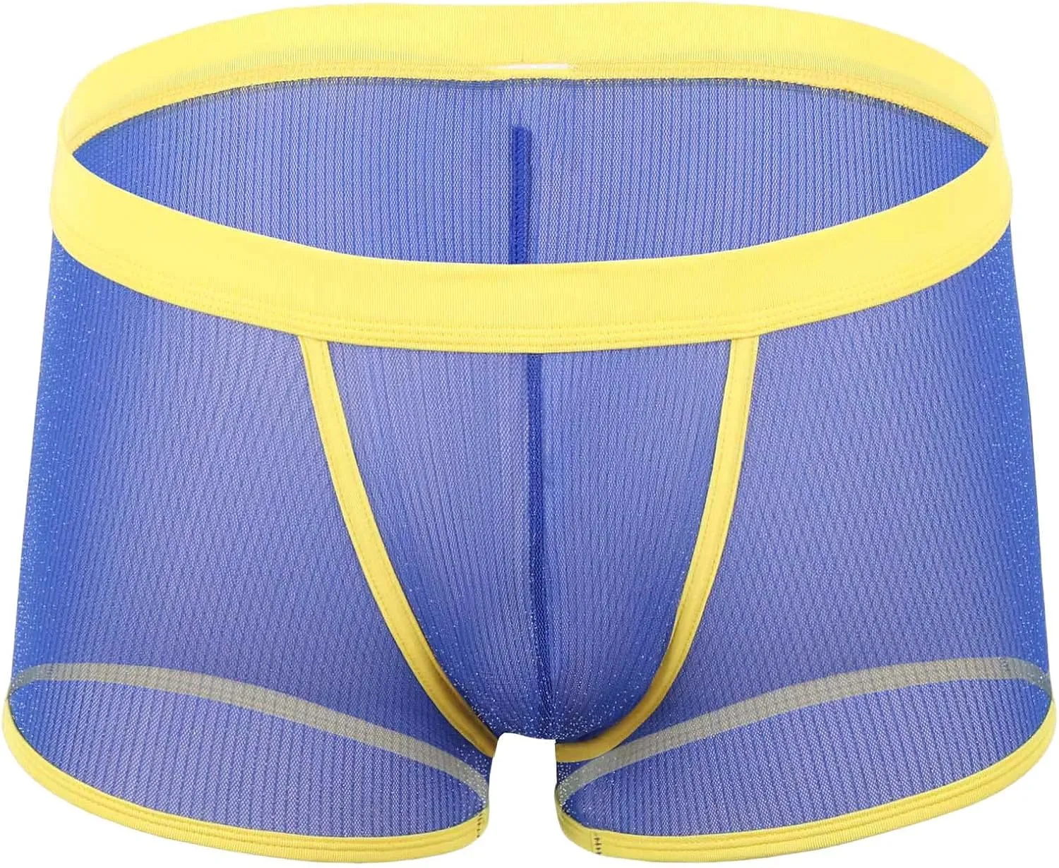 Men's Sexy Mesh See Through Underwear Low Rise Breathable Boxers Underpants Soft Comfort Breathable Boxer Briefs