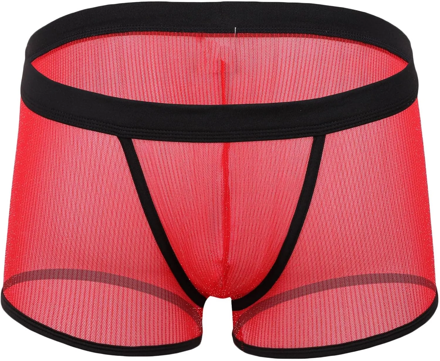 Men's Sexy Mesh See Through Underwear Low Rise Breathable Boxers Underpants Soft Comfort Breathable Boxer Briefs