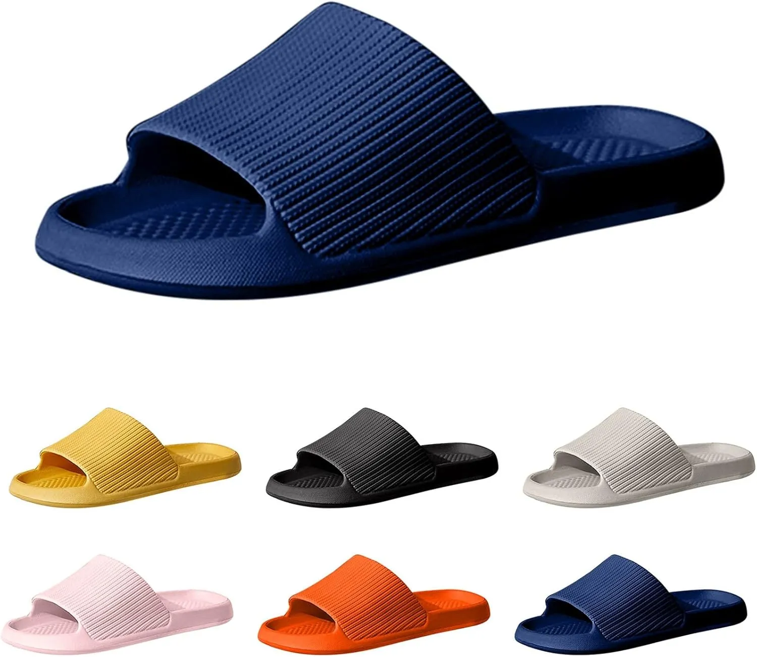 Mens Shoes Fashion Summer Indoor Non Slip Bathroom Slippers Quick Drying Lightweight Men Slippers