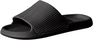 Mens Shower Shoes Slides Men Ultimate Comfort Lightweight Shower Slippers Men Open Toe Shoes Bathroom Sandals Waterproof Slippers for Women Ultra Comfort Non Slip Sandals Indoor and Outdoor