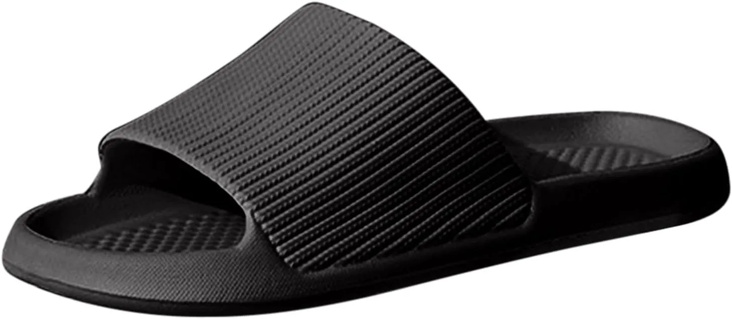 Mens Shower Shoes Slides Men Ultimate Comfort Lightweight Shower Slippers Men Open Toe Shoes Bathroom Sandals Waterproof Slippers for Women Ultra Comfort Non Slip Sandals Indoor and Outdoor