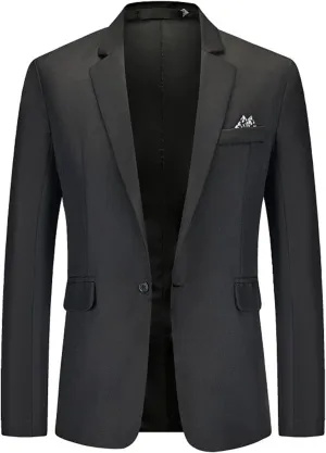 Mens Sports Jacket 2024 Business Solid Blouse Stylish Wedding Outwear Men's Coats Jackets Summer Suit For Men Blue