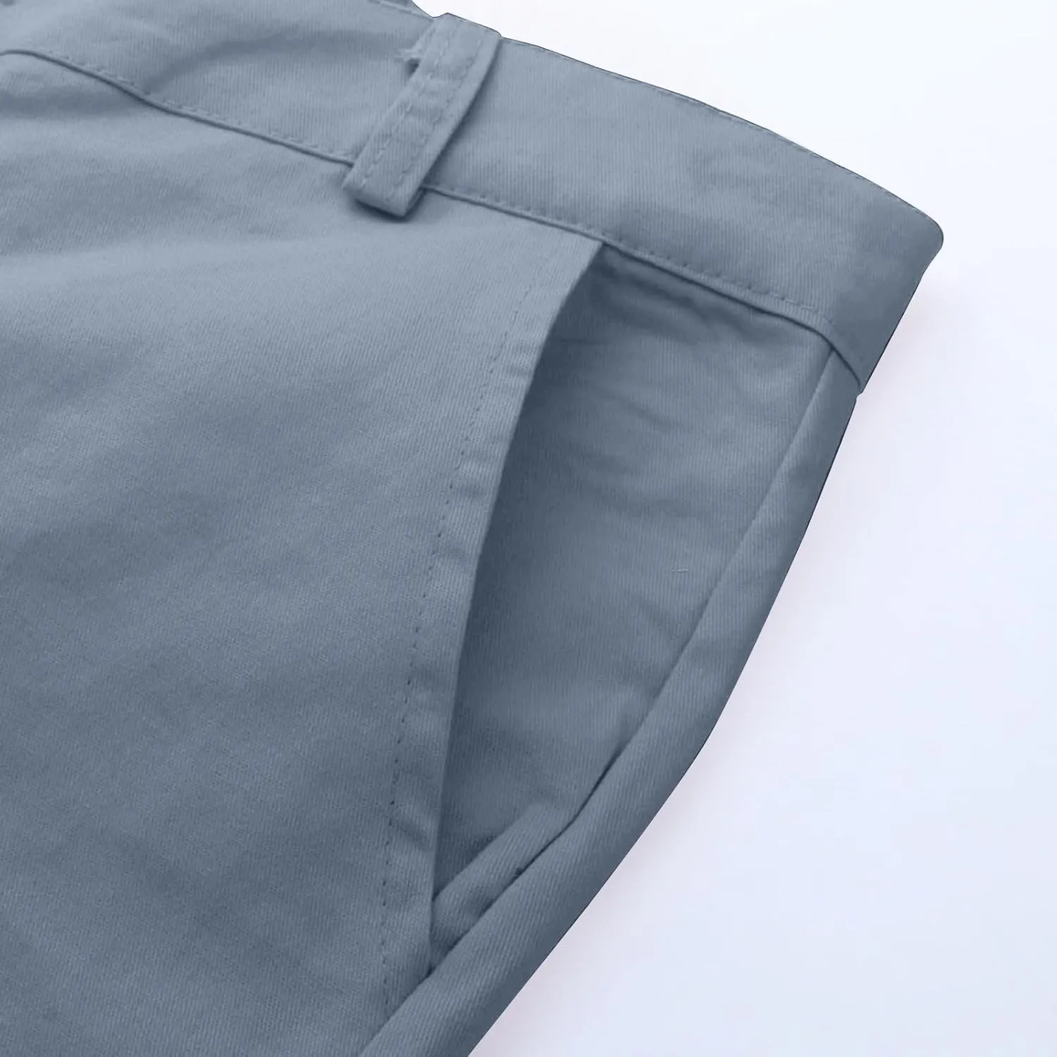 Men's Tapered Golf Joggers Straight Leg Slim Fit Canvas Work Pant Elastic Waist Drawstring Pant with Multi Pockets