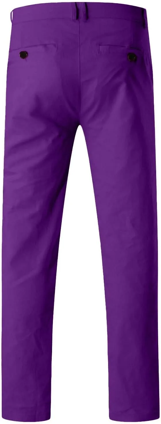 Men's Tapered Golf Joggers Straight Leg Slim Fit Canvas Work Pant Elastic Waist Drawstring Pant with Multi Pockets