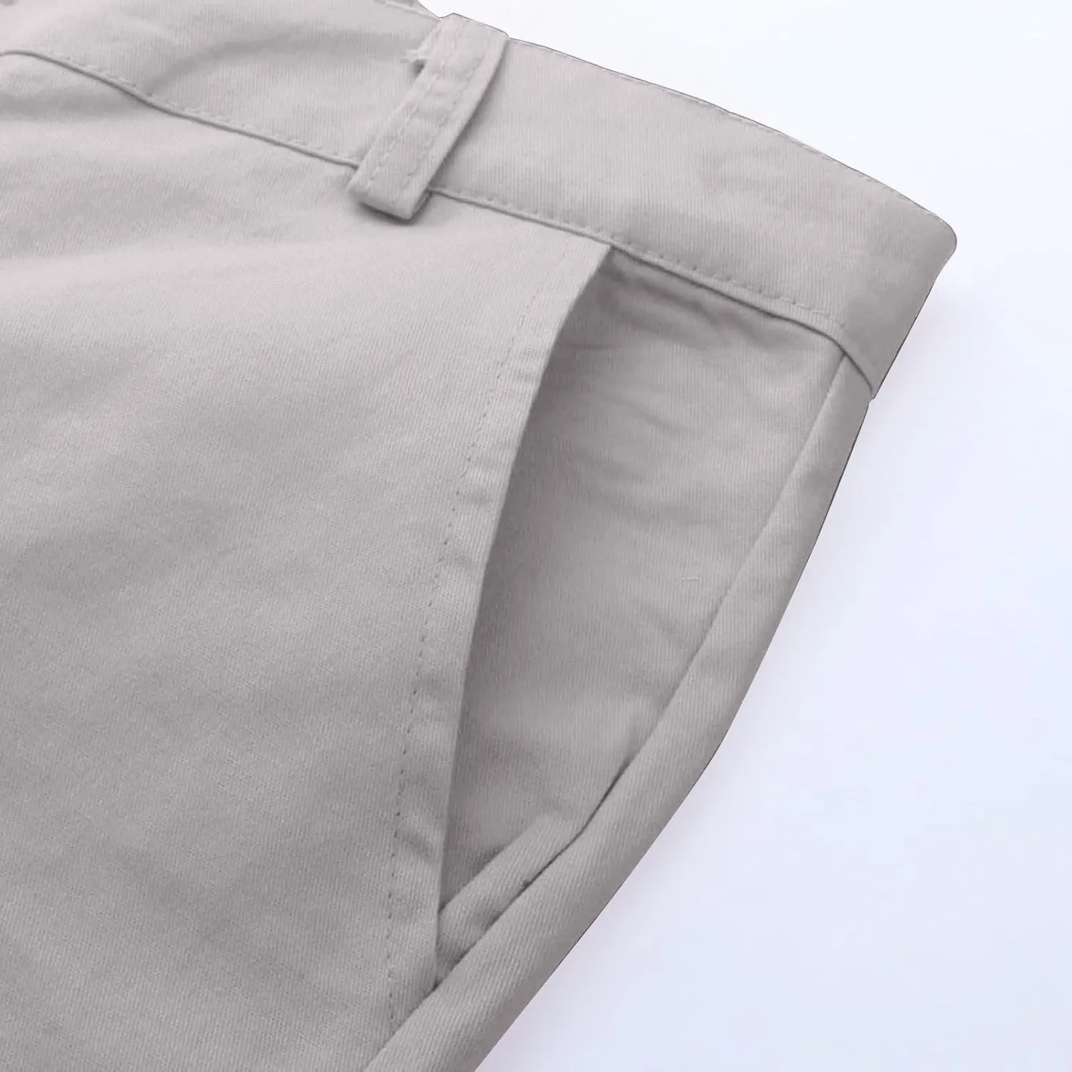 Men's Tapered Golf Joggers Straight Leg Slim Fit Canvas Work Pant Elastic Waist Drawstring Pant with Multi Pockets