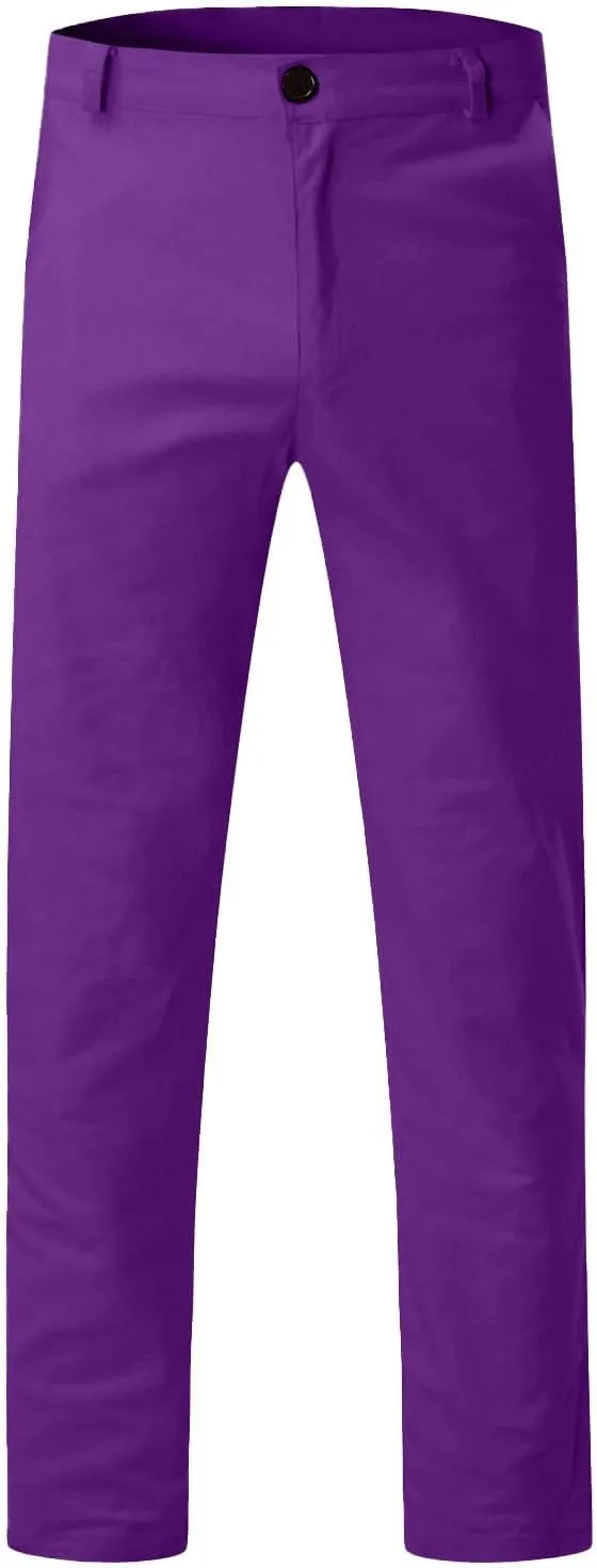 Men's Tapered Golf Joggers Straight Leg Slim Fit Canvas Work Pant Elastic Waist Drawstring Pant with Multi Pockets