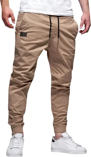 Mens Workout Cargo Sweatpants Pants Pockets Men's Pants Mens Active Athletic Sweatpants Fleece Open Bottom Drawstring