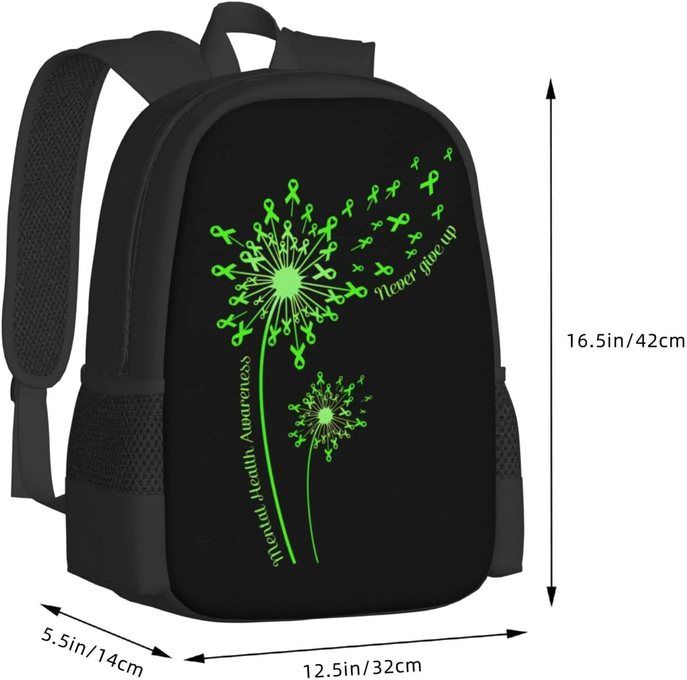 Mental Health Awareness Backpack Lightweight Large Capacity Laptop Backpack Travel Backpacks for Unisex