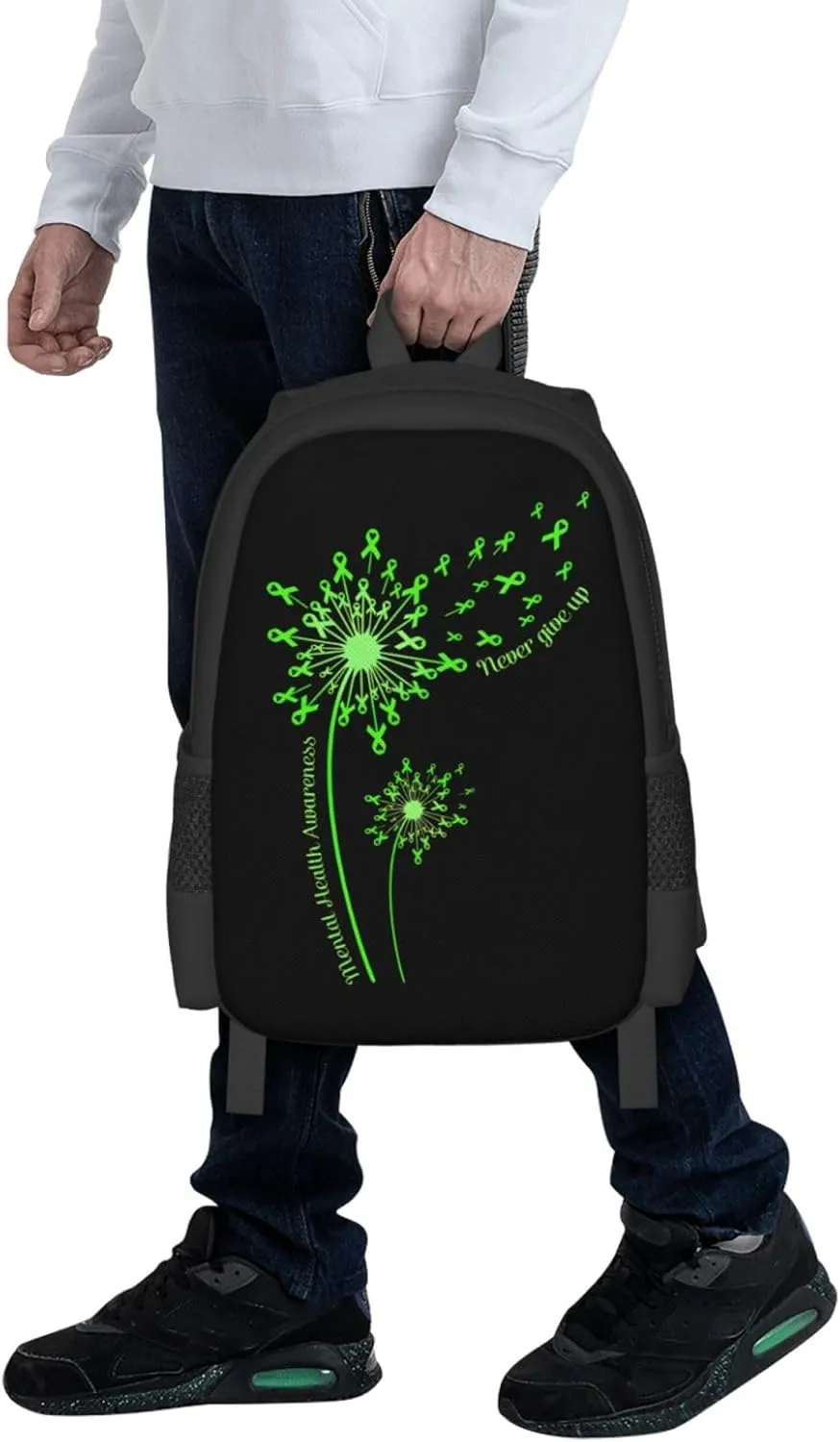 Mental Health Awareness Backpack Lightweight Large Capacity Laptop Backpack Travel Backpacks for Unisex