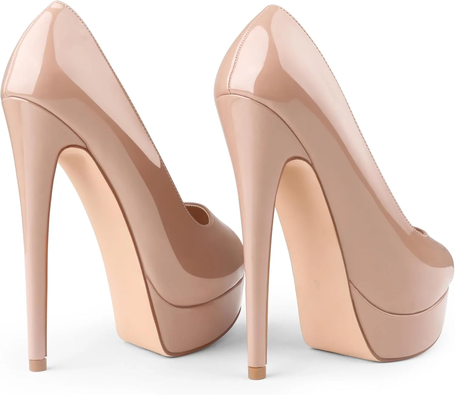 MERUMOTE Women's Platform Stiletto Heels Shoes Peep Toe Pumps 6 inch Heels for Dress Wedding Party