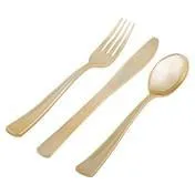 Mint Gold Coupe Pattern 56 Pc Party Set (Setting for 8)