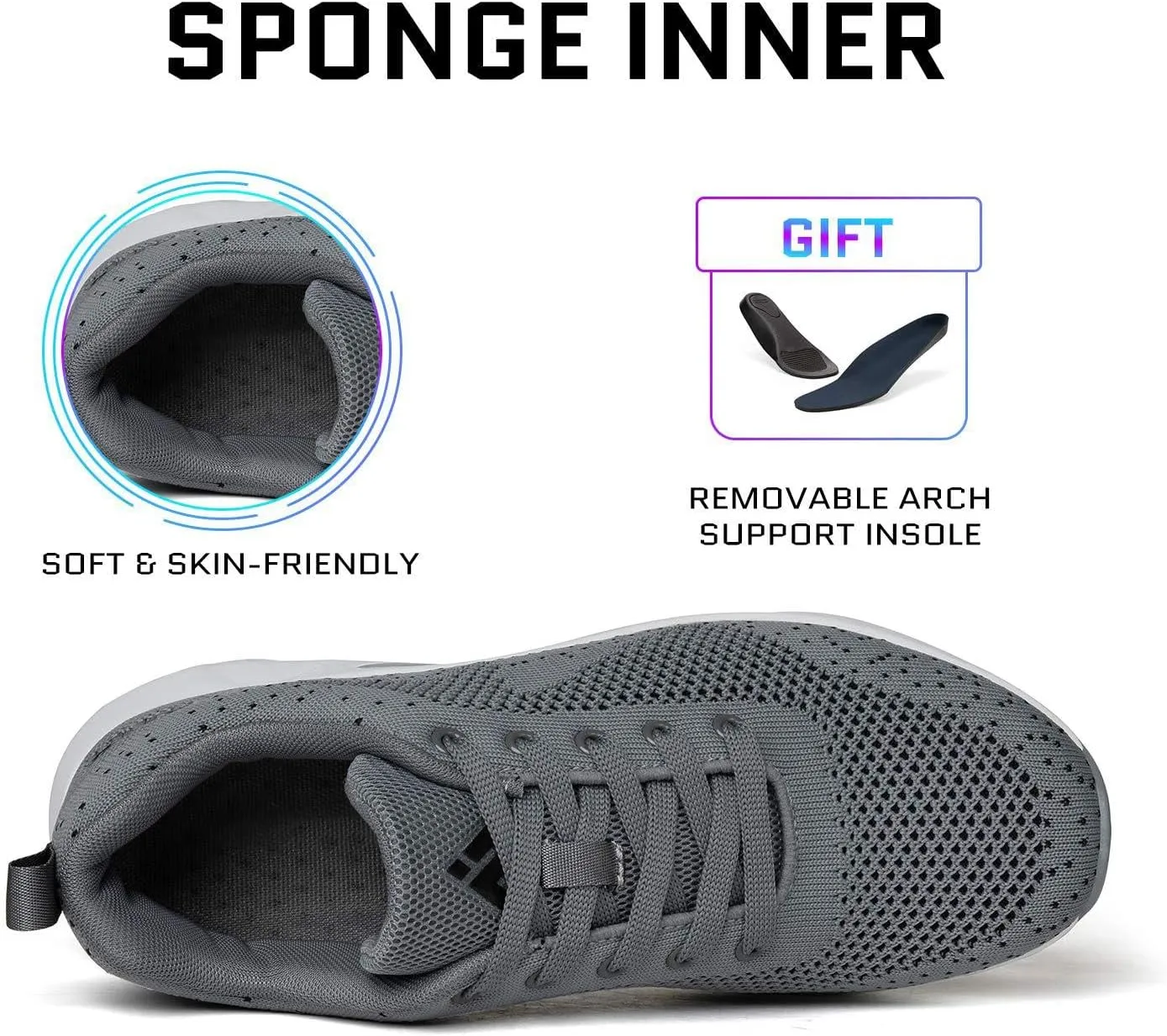 Mishansha Womens Sneakers Air Cushion Running Tennis Shoes Women Lightweight Arch Support Walking Shoes