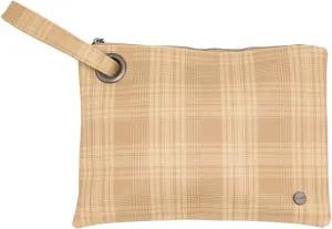 Modern Chic Clutch Purses for Women - Molly Oversized Plaid Clutch, Durable Vegan Leather, Hands-Free Wristlet