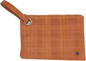 Modern Chic Clutch Purses for Women - Molly Oversized Plaid Clutch, Durable Vegan Leather, Hands-Free Wristlet