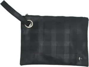 Modern Chic Clutch Purses for Women - Molly Oversized Plaid Clutch, Durable Vegan Leather, Hands-Free Wristlet