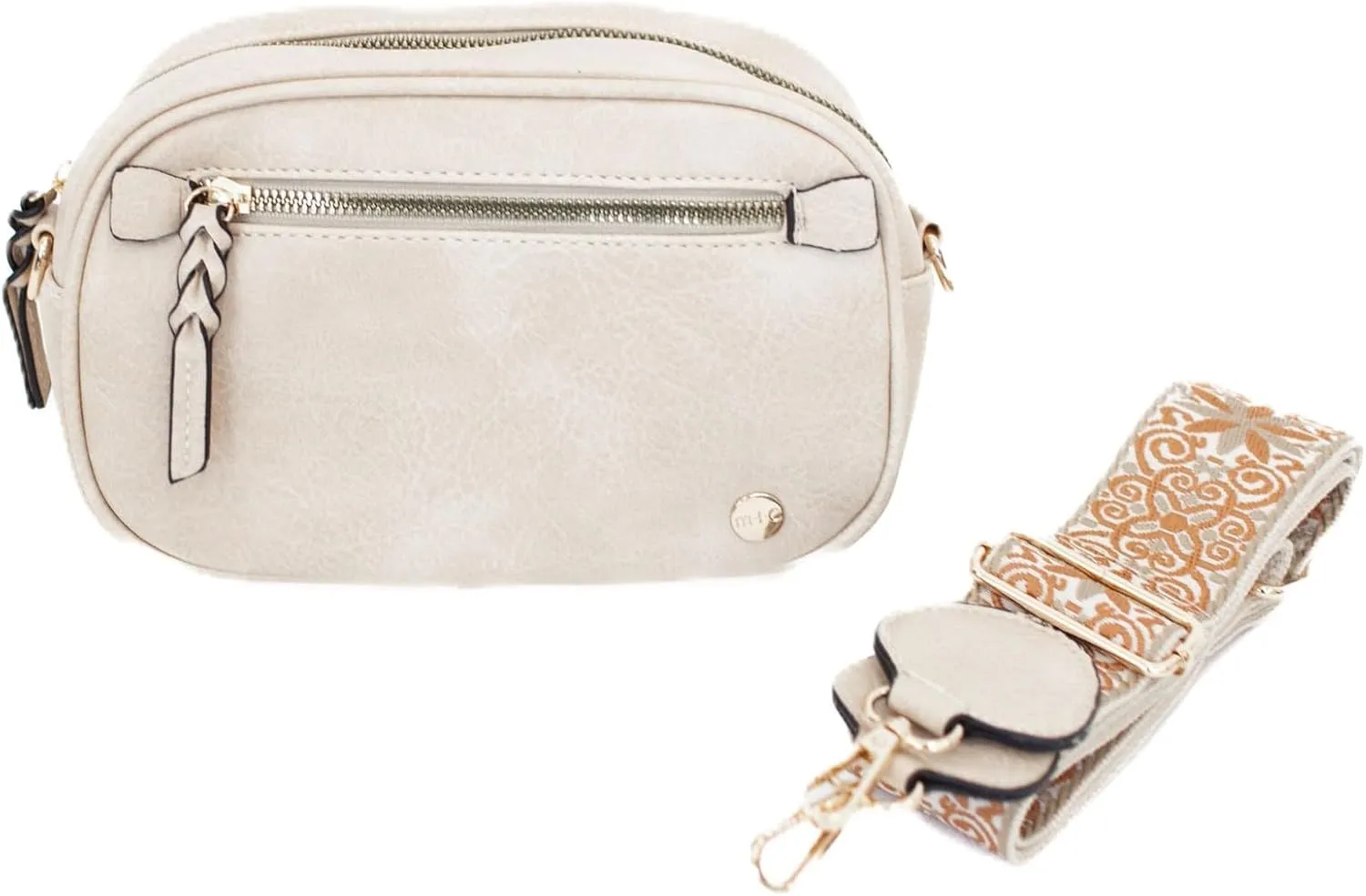 Modern Chic Crossbody Bags for Women - Gentry Crossbody Purse, Boho Vegan Leather Purse with Adjustable Strap