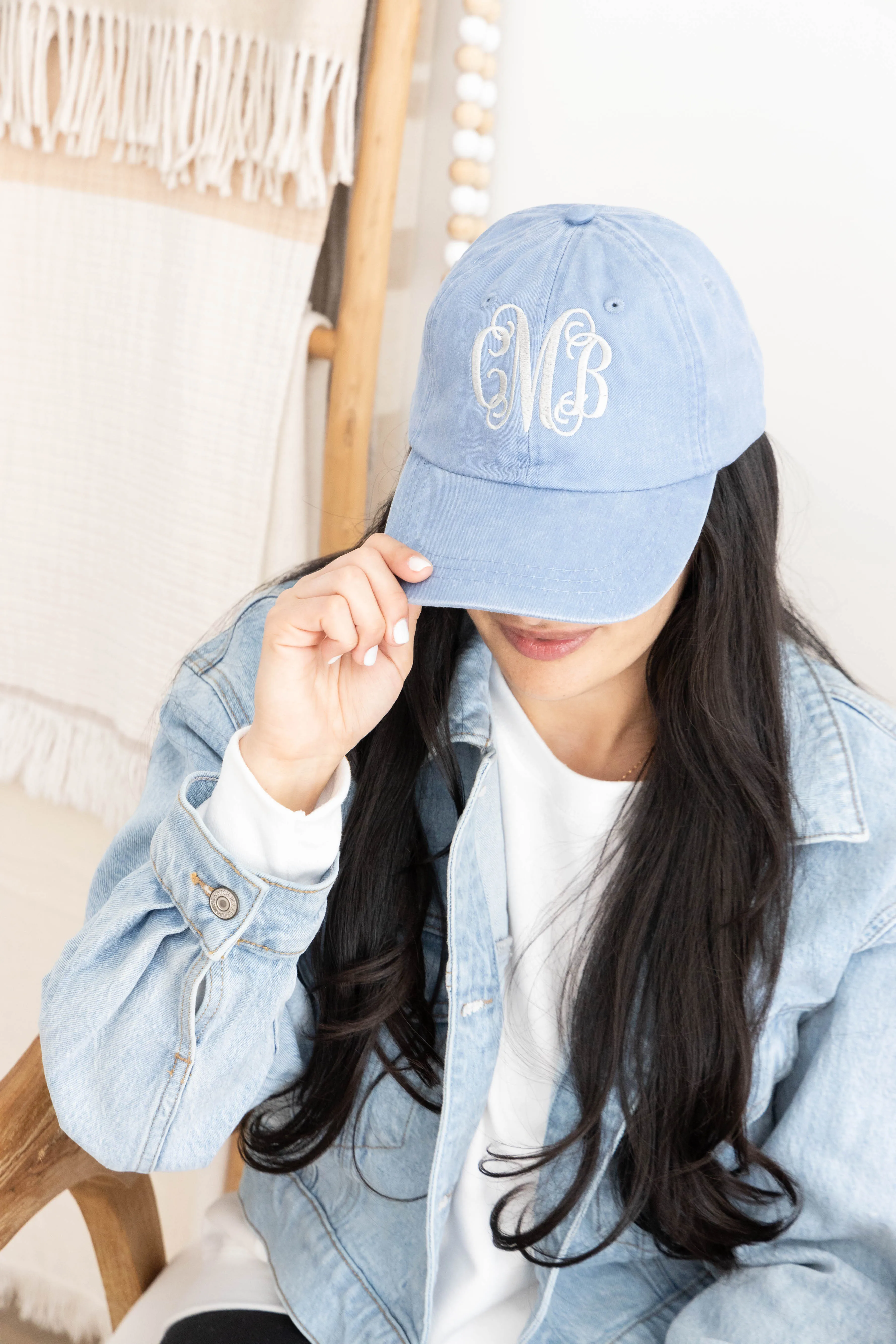 Monogram Ball Cap Womens Baseball Hats