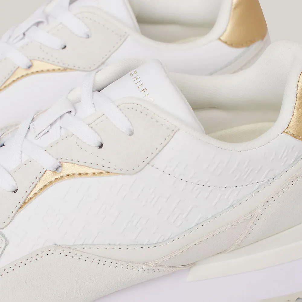 Monogram Runner - White