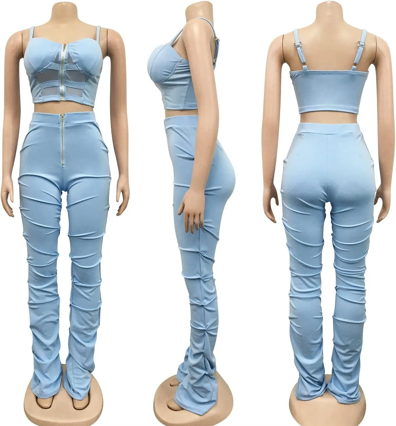Nagfar Women Sexy Jumpsuits Two Piece Set Romper Outfit Clubwear