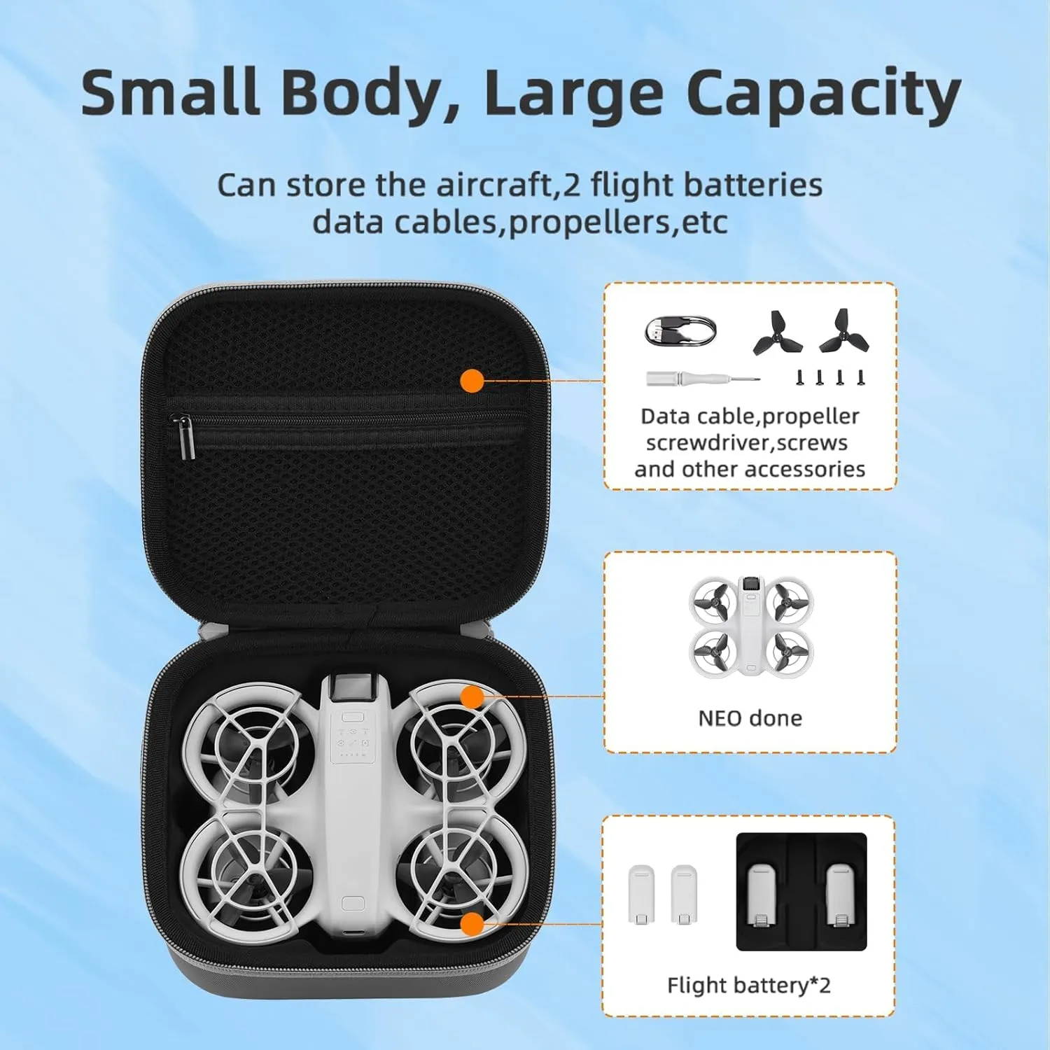 Neo Carrying Case, Small Shoulder Bag for DJI Neo Drone, Portable PU Box for DJI Neo Drone and Batteries Accessories(Pink)