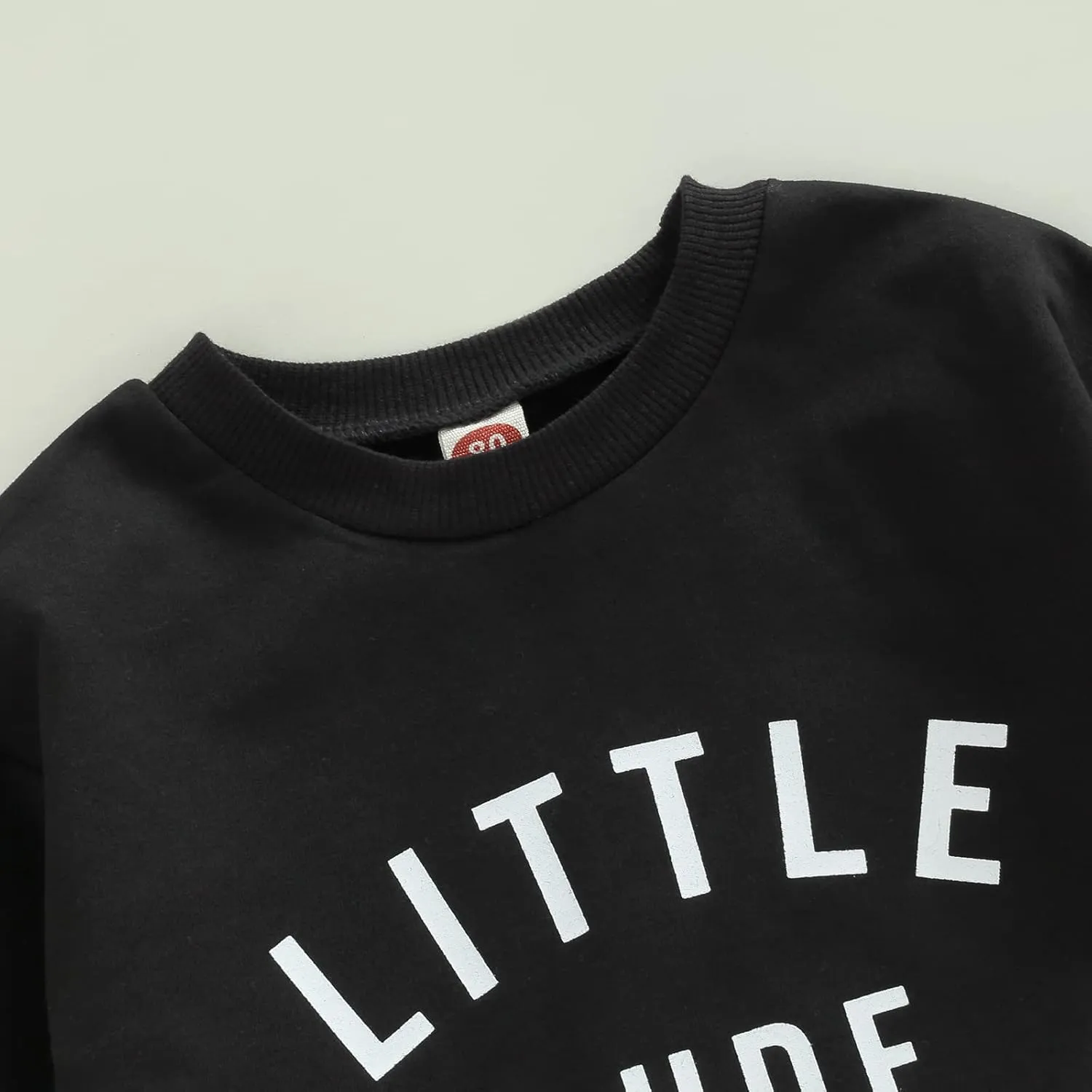 Newborn Baby Boy Fall Clothes Long Sleeve Round Neck Letter Print Sweatshirt Top Long Pants Cute Toddler Winter Outfits