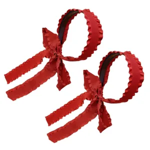 NOLITOY 2pcs Women Headbands Ribbon Hair Bands Fashion Hair Hoops Stylish Headwear for Women Decor