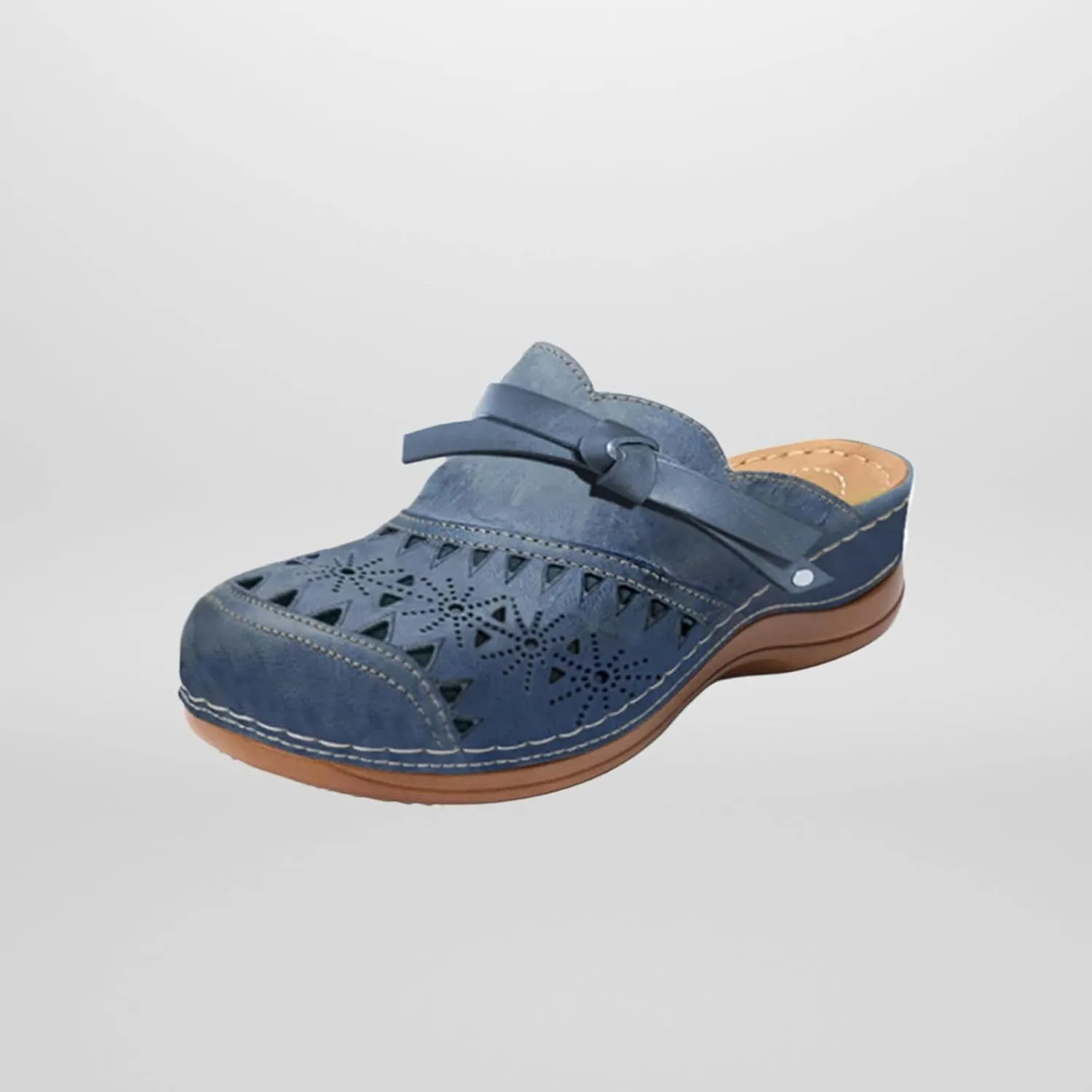 Orthopedic Platform Sandals for Women 2025 Trendy Closed Toe Comfortable Arch Support Wedge Sandals Soft Leather Hollow out Beach Walking Hiking Slippers